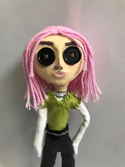 Personalised Custom Coraline Doll Handmade Doll Art Doll Etsy