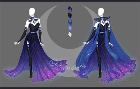 Closed Fashion Adoptable Auction Lunar Outfit Fashion Design