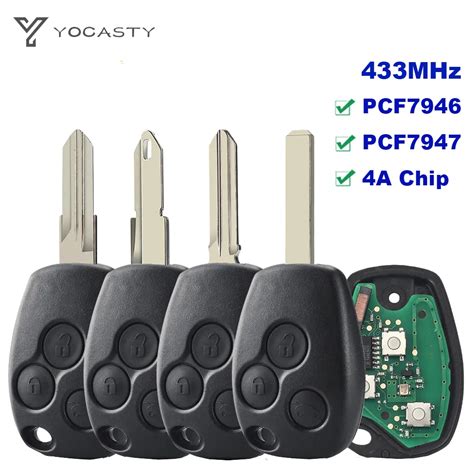 YOCASTY 3 Buttons Remote Control Key Fob For Renault Trafic Vivaro