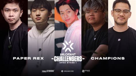 Paper Rex Wins Vct Apac Stage Challengers And Qualifies For Reykjavik