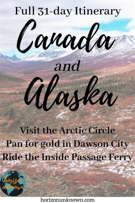 The great canada and alaska road trip full month long travel itinerary ...