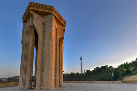 Beautiful traditional architecture of Shahidlar Monument in Sehidler ...