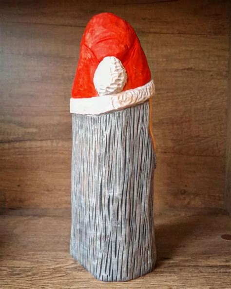 Santa Wood Carving : r/artstore