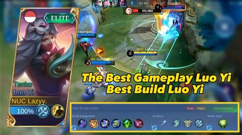 The Best Gameplay Luo Yi Best Build Luo Yi Tutorial Bermain Luo Yi