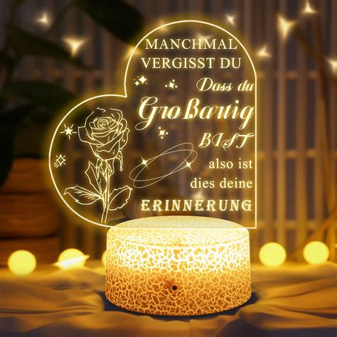 Giftasy Geschenk F R Frauen Zum Geburtstag Led Acryl Nachtlicht Lampe