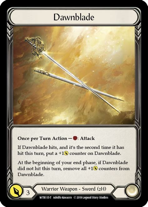 Dawnblade Dorinthea Ironsong Welcome To Rathe Flesh And Blood Tcg