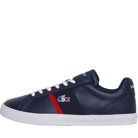 Buy Lacoste Mens Lerond Pro Tri Trainers Navy White