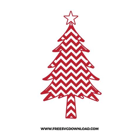 Christmas Tree Zig Zag Svg And Png Cut Files Free Svg Download