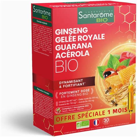 Santarome Bio Ginseng Gel E Royale Guarana Ac Rola Bio Compl Ment