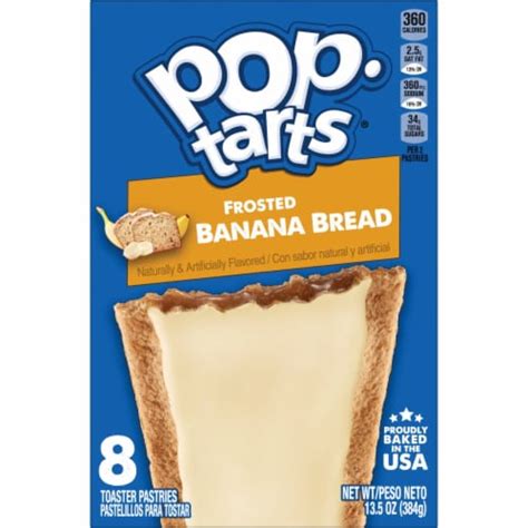 Kelloggs Pop Tarts Frosted Banana Bread Toaster Pastries 8 Ct Fred