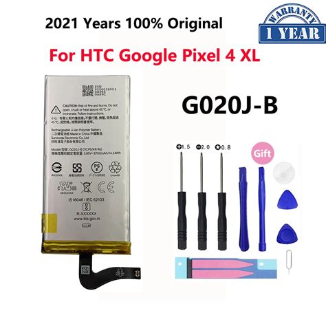 100 Original 3700mah G020J B Bateria Para Htc Google Pixel 4 Xl G020j