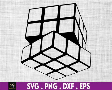 Rubiks Cube Svg Cube Svg Rubic Cube Svg Rubics Cube Vector Etsy