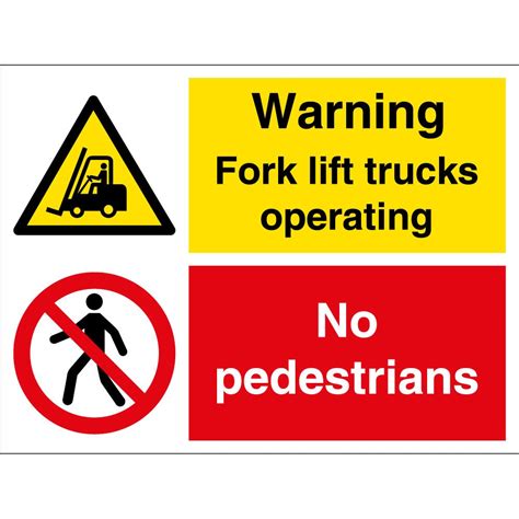 Forklift In Operation Signs