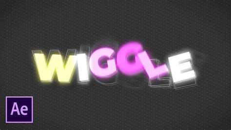 Wiggle Text Effect After Effects Tutorial YouTube