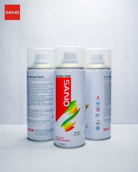 Sanvo Aerosol Spray Paint 400 Ml Clear Lazada PH