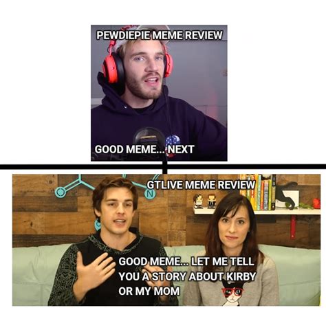 Pewdiepie Meme Review vs GTLive Meme Review : r/GameTheorists