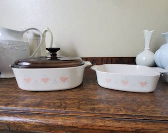 Corning Forever Yours Quart Liter Casserole Serving Dish A B