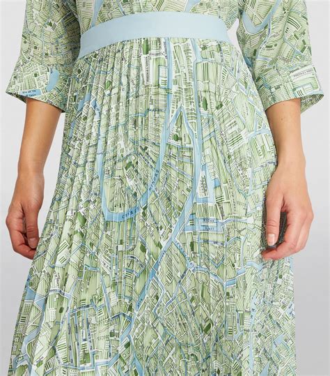 Womens Weekend Max Mara Green Pleated Midi Skirt Harrods Uk