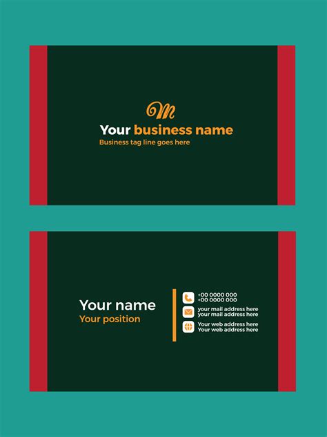 business card template 36288234 Vector Art at Vecteezy