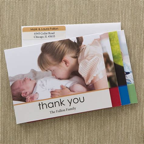 Personalized Baby Photo Thank You Note Cards