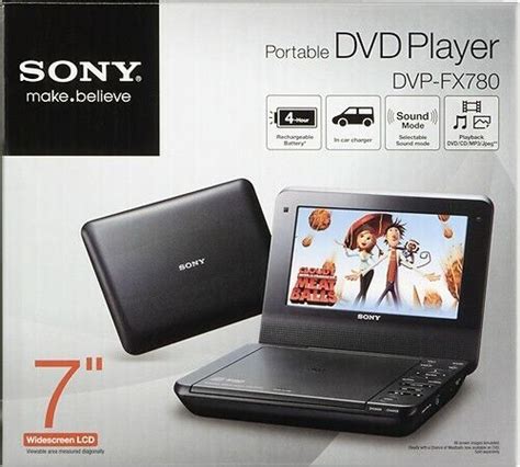 Sony DVP FX780 7 Widescreen Portable DVD CD Player Wireless