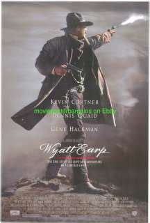 Wyatt Earp Movie Poster 1 Sided Kevin Costner Western