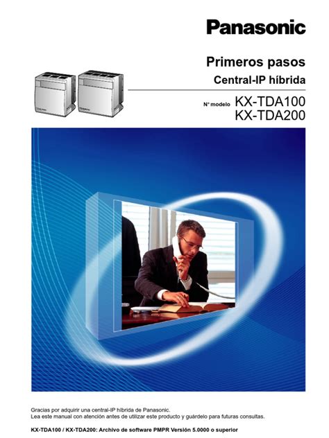 PDF Manual Primeros Pasos Centrales Hibridas IP Panasonic KX TDA100