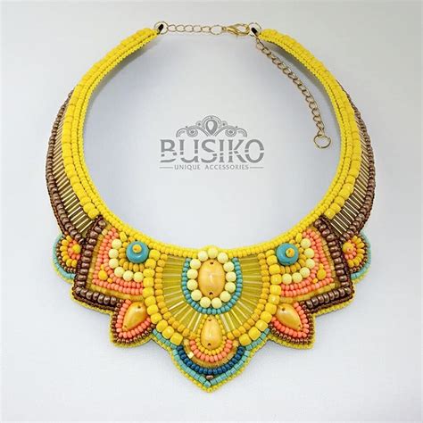 Pin by Лариса on Бохо | Folk embroidery, Womens necklaces, Beaded jewelry