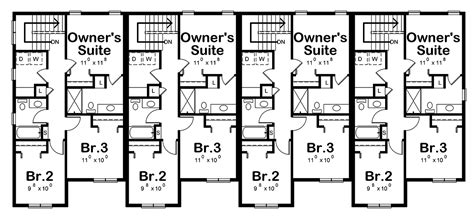 Fourplex Floor Plans With Garage Floor Roma