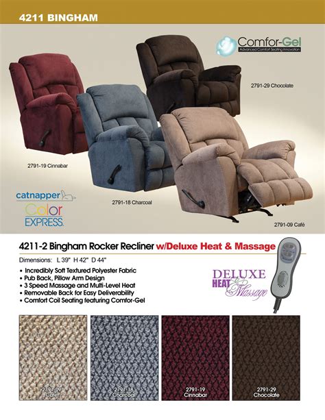 Catnapper Bingham Heat And Massage Rocker Recliner Hudsons Of Stratford Ltd