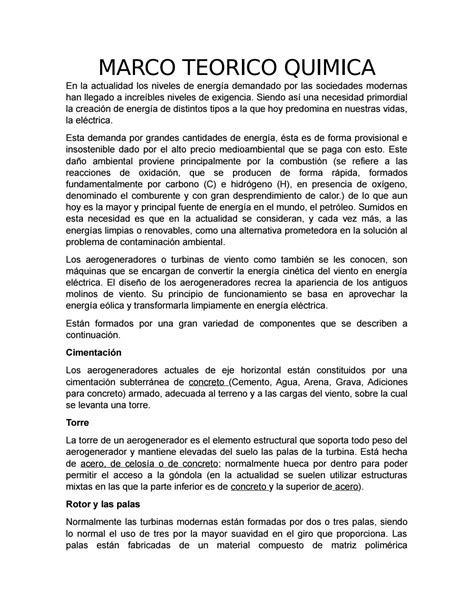 Marco Teorico De Quimica By Alexisgamo Issuu