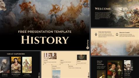 History PPT Presentation Template - Free PowerPoint Templates, Google ...