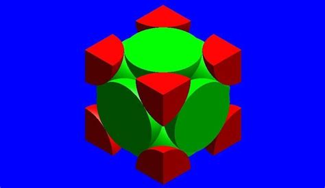 3D FCC unit cell | CGTrader