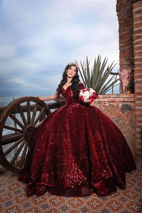 Pin By Isabel Draiman On Xv Rojo Vino Red Quinceanera Dresses Quince