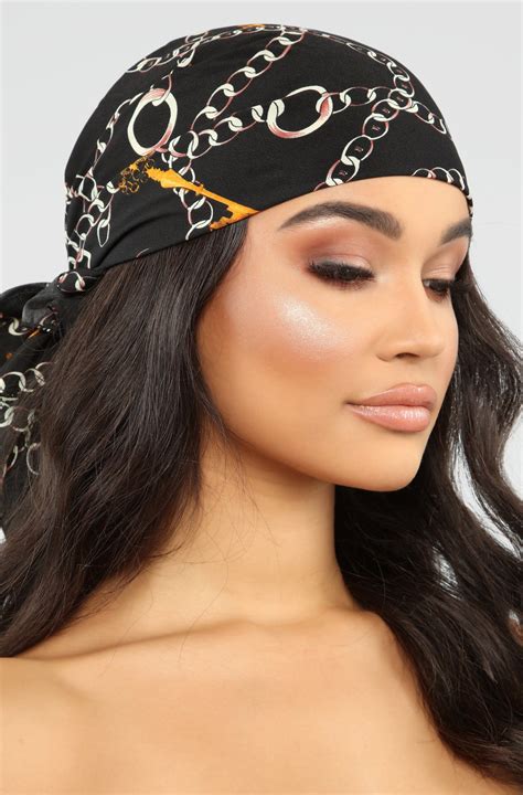 Off The Chain Head Scarf Black Fashion Nova