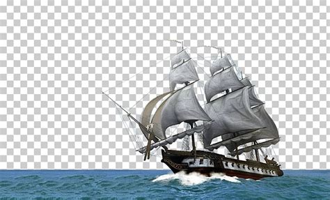 Sail Brigantine Clipper Ship Of The Line Full Rigged Ship Png Clipart