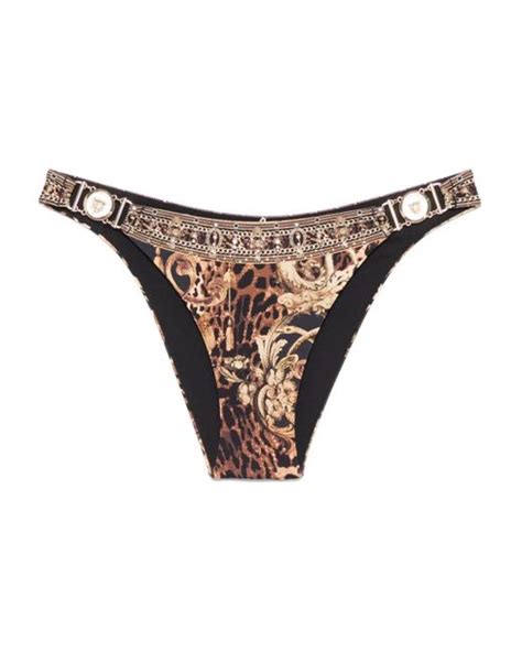 CAMILLA Era Of Empires Print Bikini Bottoms In Natural Lyst