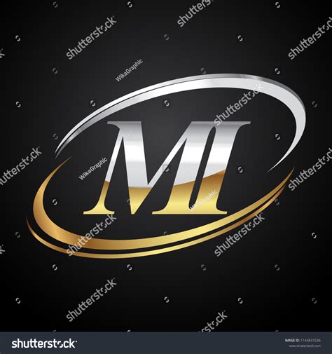 Initial Letter Mi Logotype Company Name Stock Vector (Royalty Free ...