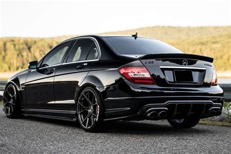 2012 2014 Mercedes Benz W204 C63 Amg Rzs Style Carbon Fiber Rear Bumpe