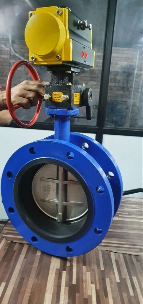 Actuator Operated Double Flange End Butterfly Valve At Best Price In