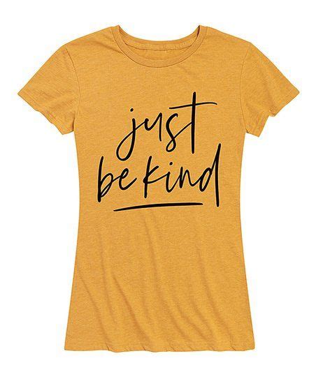 Instant Message Womens Heather Golden Meadow Just Be Kind Relaxed Fit