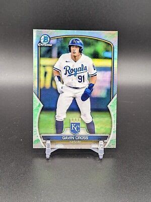 Gavin Cross Kansas City Royals 2023 Bowman Chrome Lunar Glow Refractor