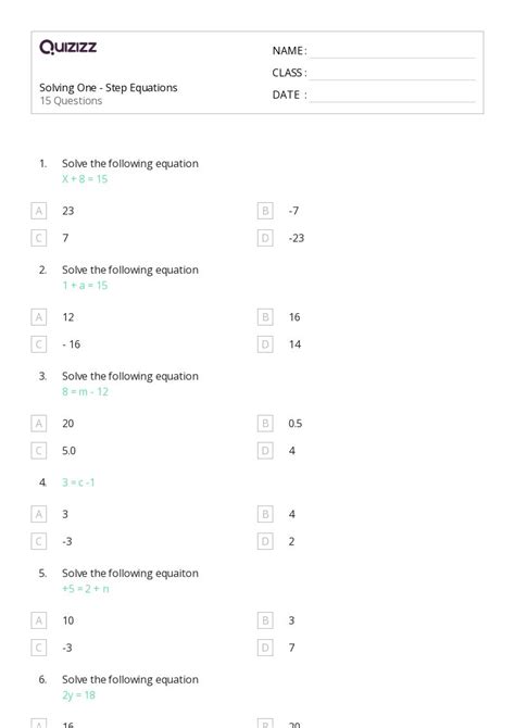 50 Addition And Inverse Operations Worksheets For 6th Year On Worksheets Library