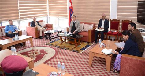 home minister discusses security arrangement  oath  event