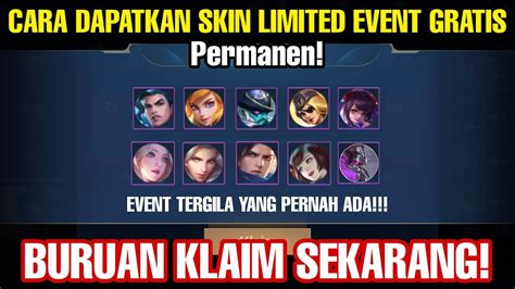 Cara Dapatkan Skin Limited Event Gratis Permanen Youtube