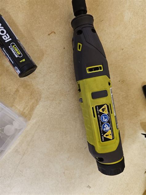 Ryobi Fvm K V Usb Lithium Cordless Rotary Tool Kit Used