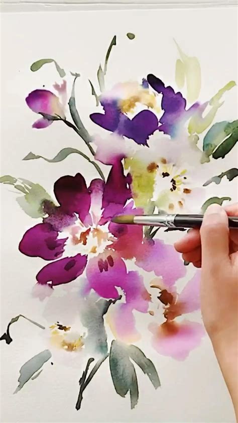 30 Watercolor Flower Painting Ideas For Beginners Artofit