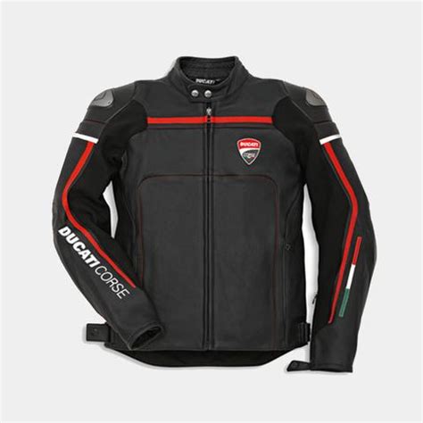 Ducati Corse Motorcycle Leather Racing Jacket Leathervale