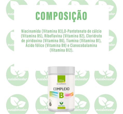 Kit Suplemento Alimentar Complexo B Cido F Lico Cps