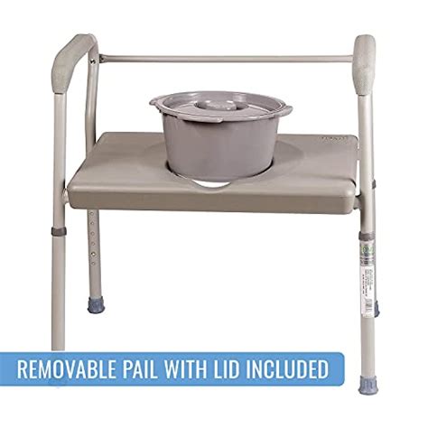 Dmi Bedside Commode Portable Toilet Commode Chair Raised Toilet Seat